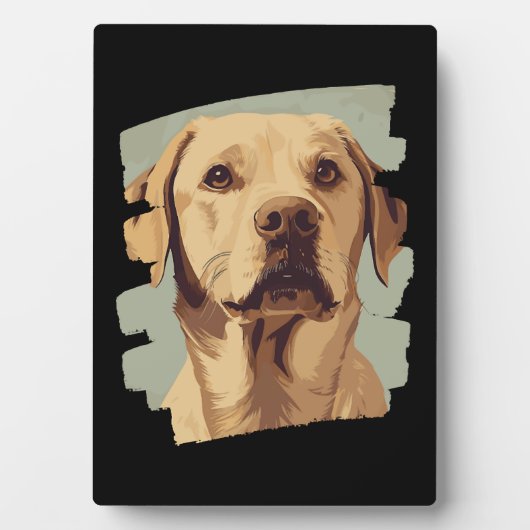 Plaque Photo Labrador (Devant)