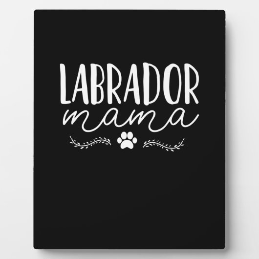 Plaque Photo Labrador Dog Mama (Devant)