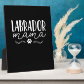 Plaque Photo Labrador Dog Mama (Côté)