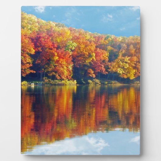 Plaque Photo Lac d'automne (Devant)