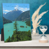 Plaque Photo Lac Turquoise de Snowy Mountain à Washington (Côté)