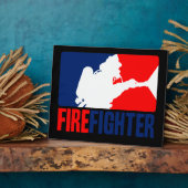 Plaque Photo L'action des pompiers (Côté)