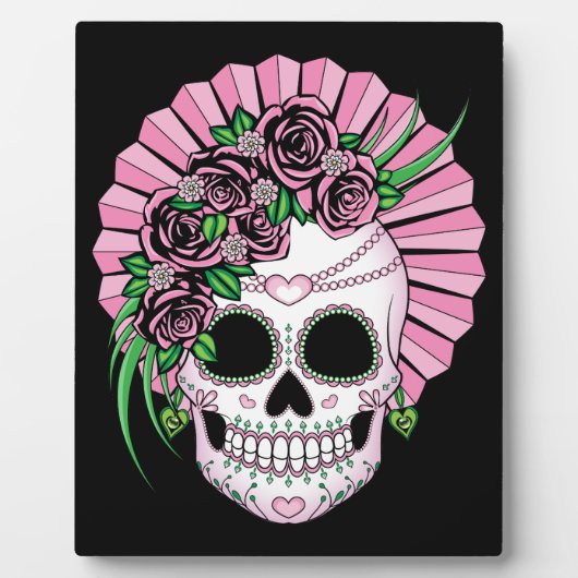 Plaque Photo Lady Sugar Skull (Devant)