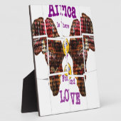 Plaque Photo L'Afrique c'est là que j'ai trouvé l'amour (Côté)