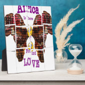 Plaque Photo L'Afrique c'est là que j'ai trouvé l'amour (Côté)