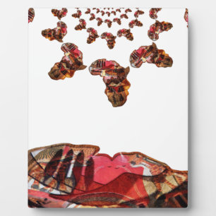 Plaque Photo L'Afrique en mouvement : Carte Kaleidoscope