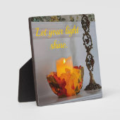 Plaque Photo Laisse éclater ta lumière. (Recto)