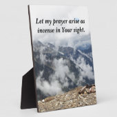 Plaque Photo Laisser ma prière se lever comme un encens (Côté)