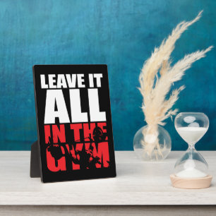 Plaque Photo Laissez Tout Dans La Salle De Sport - Bench Press