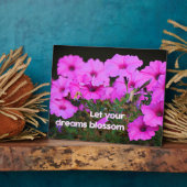 Plaque Photo Laissez vos rêves s'épanouir (Côté)