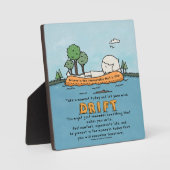 Plaque Photo Laissez votre esprit dériver (Recto)