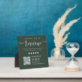 Plaque Photo Laissons-nous un commentaire médias sociaux Qr Cod (Insitu)