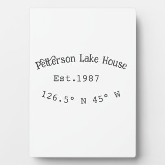 Plaque Photo Lake house et. Date année coordonnées personnalisé