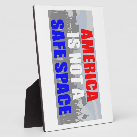 Plaque Photo L'Amérique n'est pas un espace sûr (Côté)