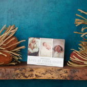 Plaque Photo L'amour à la première vue bébé photo (Côté)