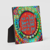 Plaque Photo L'amour comme Jésus Citation Festive Inspirivity (Recto)