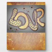 Plaque Photo L'amour dans le style années 1960 (Devant)