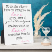 Plaque Photo L'amour de la mère (Côté)