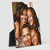 Plaque Photo L'amour d'Obama_ (Côté)