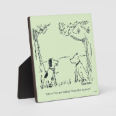 Plaque Photo L'amour du chien (Recto)