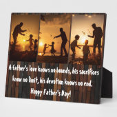Plaque Photo L'amour du père (Côté)
