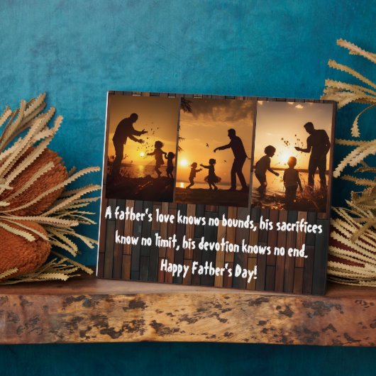 Plaque Photo L'amour du père (Côté)