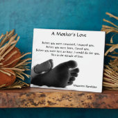 Plaque Photo L'amour d'une mère (Côté)