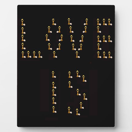 Plaque Photo L'amour est (Devant)