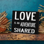 Plaque Photo L'amour est une aventure (Côté)