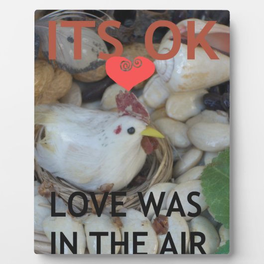 Plaque Photo L'amour était dans l'air (Devant)