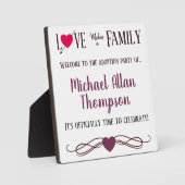 Plaque Photo L'amour fait une famille - Approvisionnements du P (Recto)