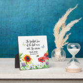 Plaque Photo L'Amour Fidèle du Seigneur ne finit jamais (Insitu)