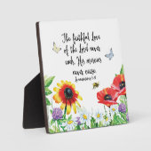 Plaque Photo L'Amour Fidèle du Seigneur ne finit jamais (Recto)