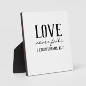 PLAQUE PHOTO L'AMOUR N'A JAMAIS ÉCHOUÉ (Recto)