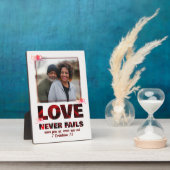 Plaque Photo L'AMOUR N'ÉCHEC JAMAIS Christian Photo Valentines (Côté)