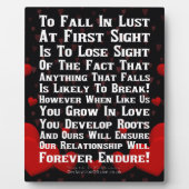 Plaque Photo L'amour perpétuel (Devant)