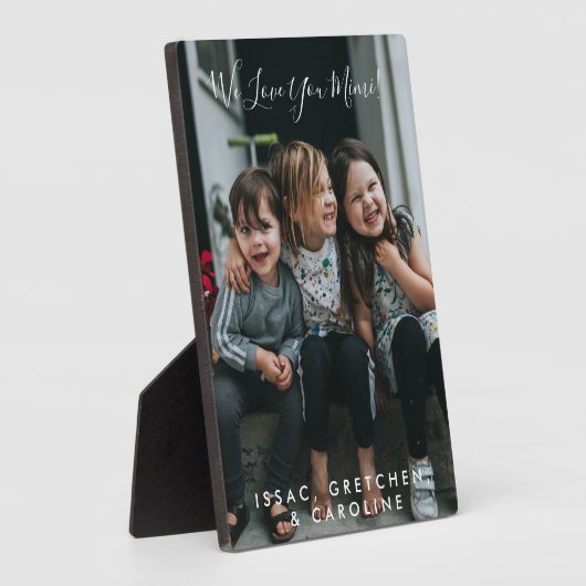 Plaque Photo L'amour personnalisé Vous Mimi Photo manuscrite (Côté)