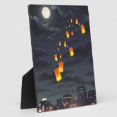 Plaque Photo Lampe Sky/Lampe jaune/Lumière nocturne (Côté)