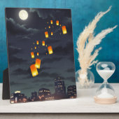 Plaque Photo Lampe Sky/Lampe jaune/Lumière nocturne (Côté)