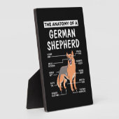 Plaque Photo L'Anatomie D'Un Berger Allemand (Côté)