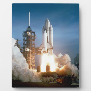 Plaque Photo Lancement de la navette spatiale Columbia