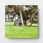Plaque Photo L'Ancienne Cabane En Bois (Devant)