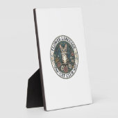 Plaque Photo Langage Fleur Chat Chat Graphique Tee Art - Fleur (Côté)