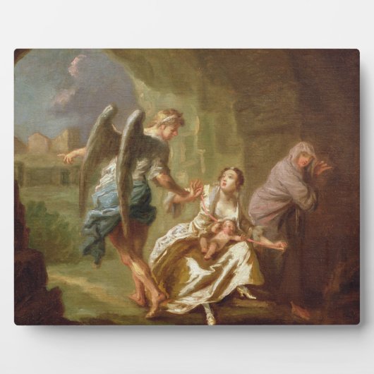 Plaque Photo L'ange de la miséricorde, c.1746 (huile sur toile) (Devant)