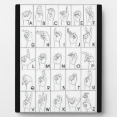 PLAQUE PHOTO LANGUE DU SIGNE (Devant)