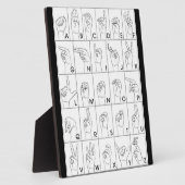 PLAQUE PHOTO LANGUE DU SIGNE (Côté)