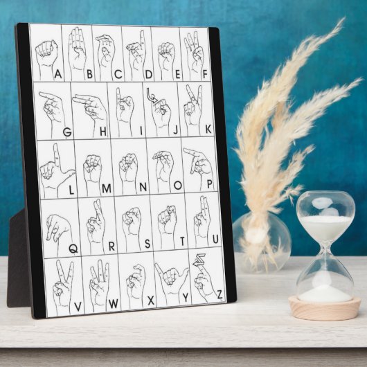 PLAQUE PHOTO LANGUE DU SIGNE (Côté)