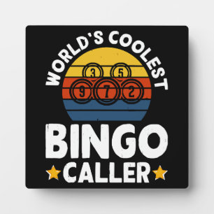 Plaque Photo L'animateur de bingo le plus cool du monde