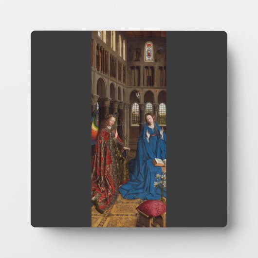 Plaque Photo L'Annonciation de Van Eyck Premium Lumière Cathédr (Devant)