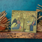 Plaque Photo L'Annonciation, détail d'un polytyque dépeignant (Côté)